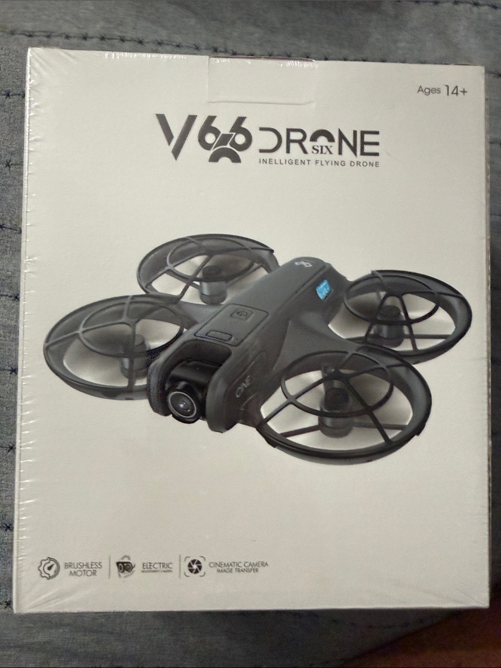 Six Intelligent Flying Drone - Black